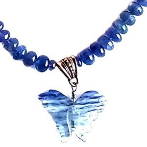 Purple Tanzanite Butterfly Necklace 4180